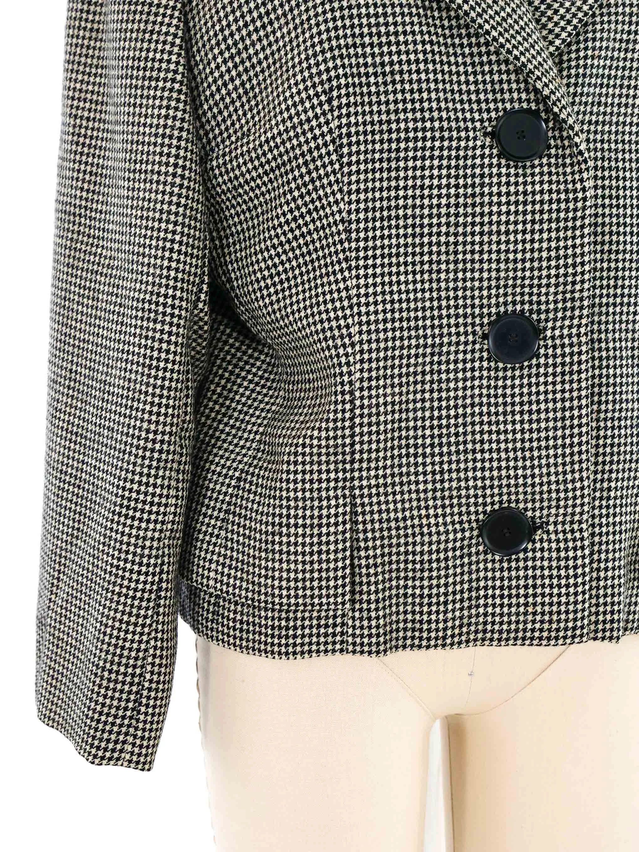 1960’s Christian Dior Cropped Houndstooth Jacket