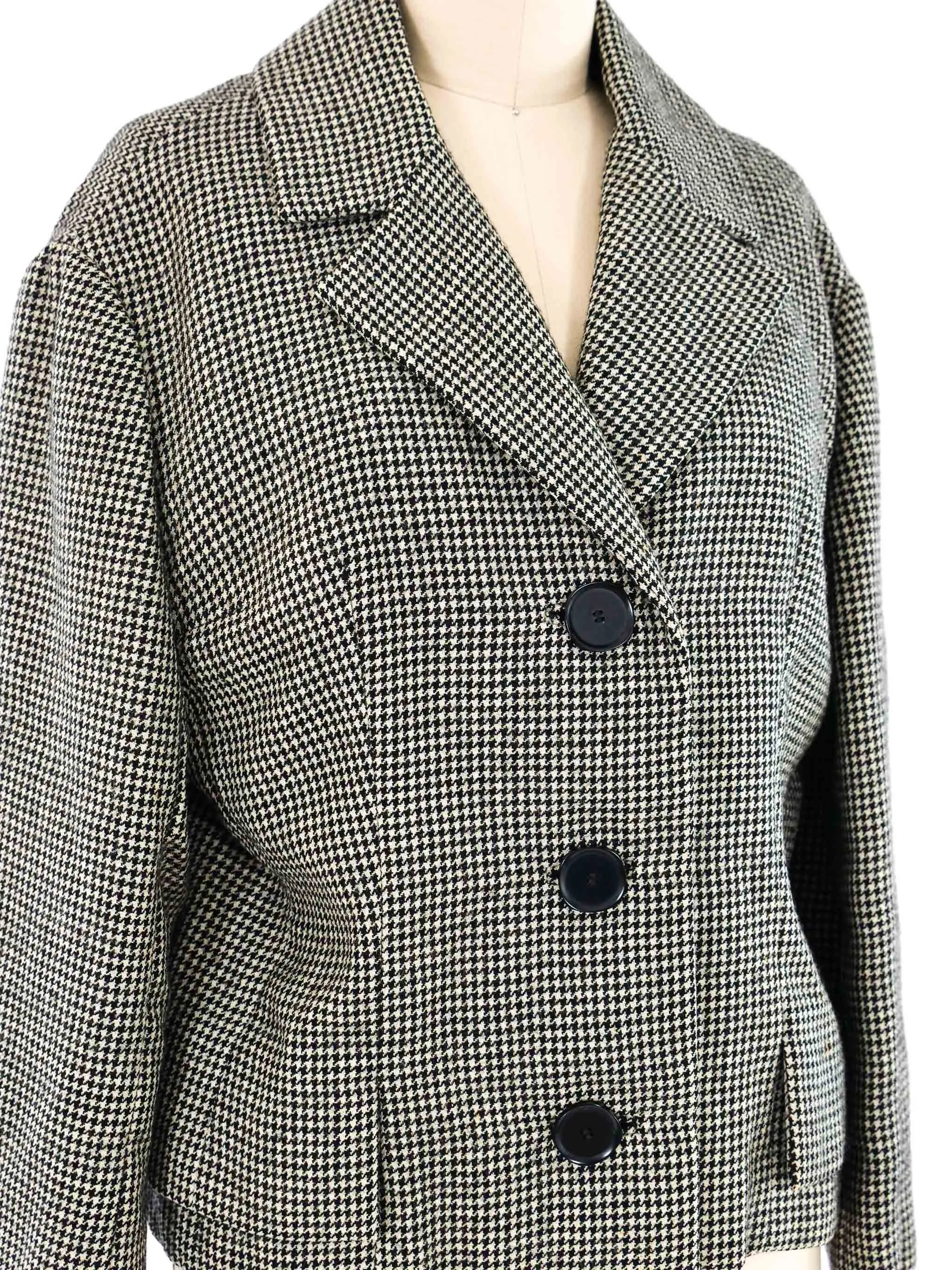 1960’s Christian Dior Cropped Houndstooth Jacket