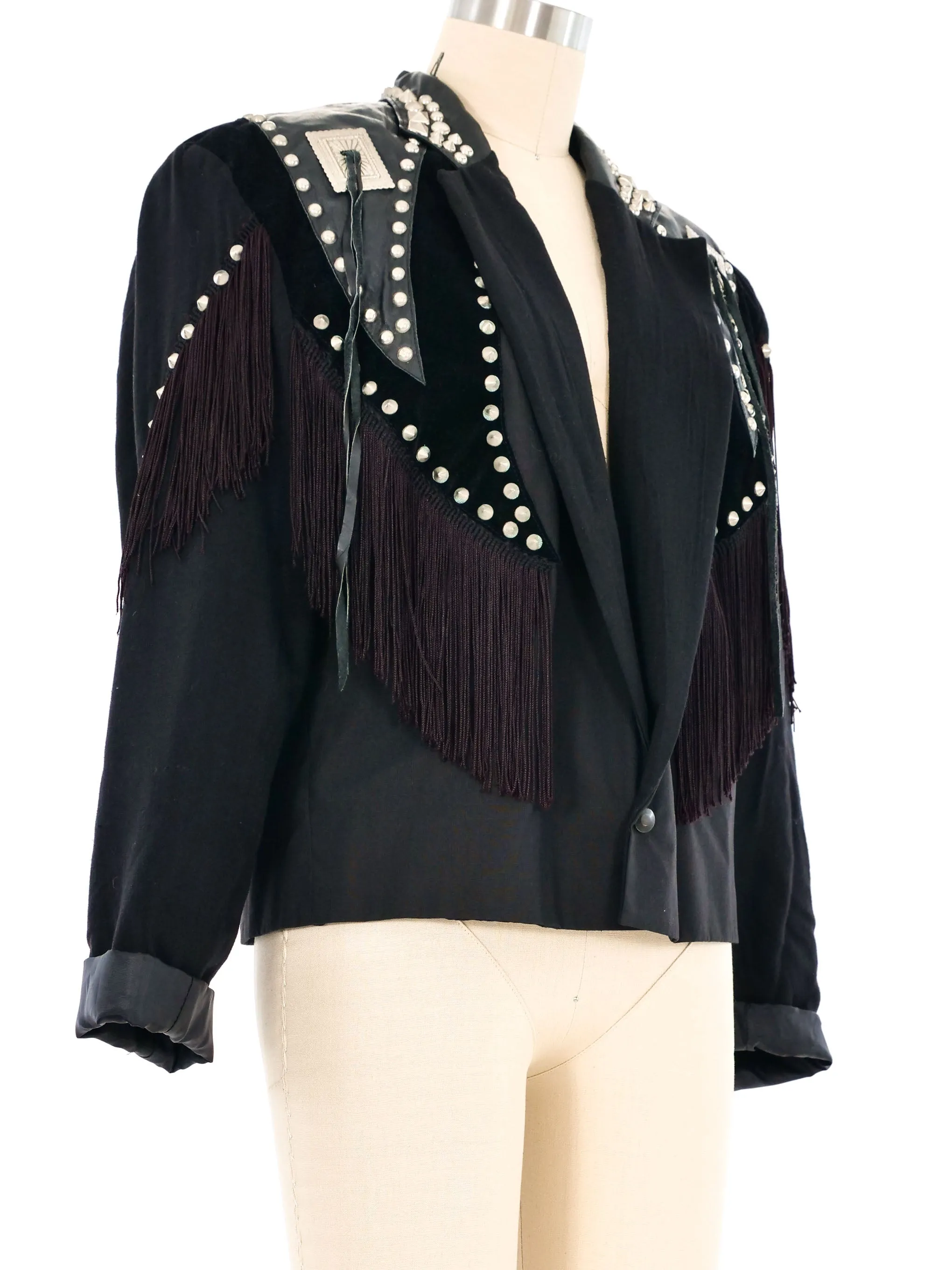 1980s Louis Wells Western Cropped Blazer