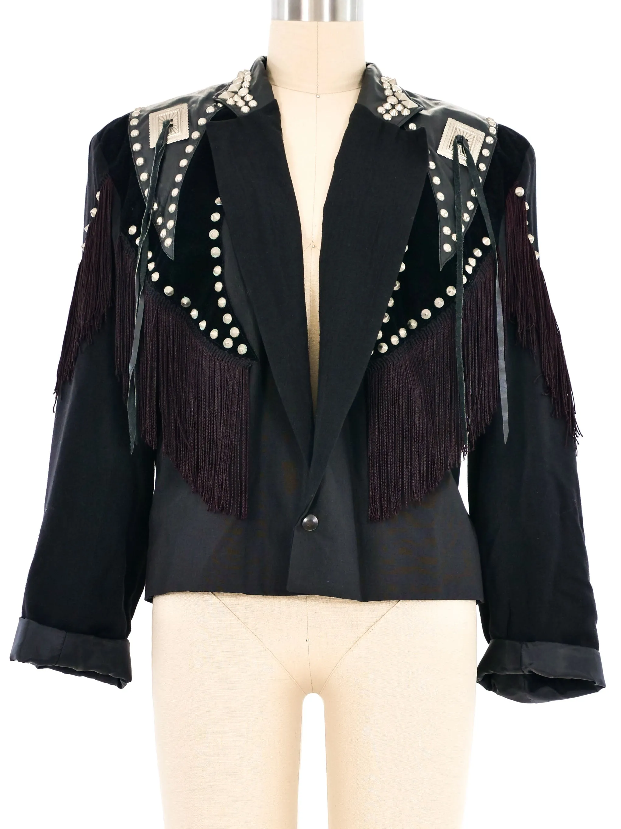 1980s Louis Wells Western Cropped Blazer