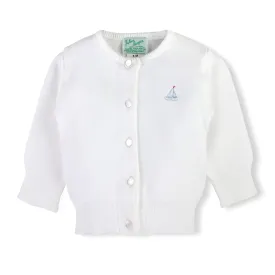 252-Julius Berger White Sailboat Cardigan