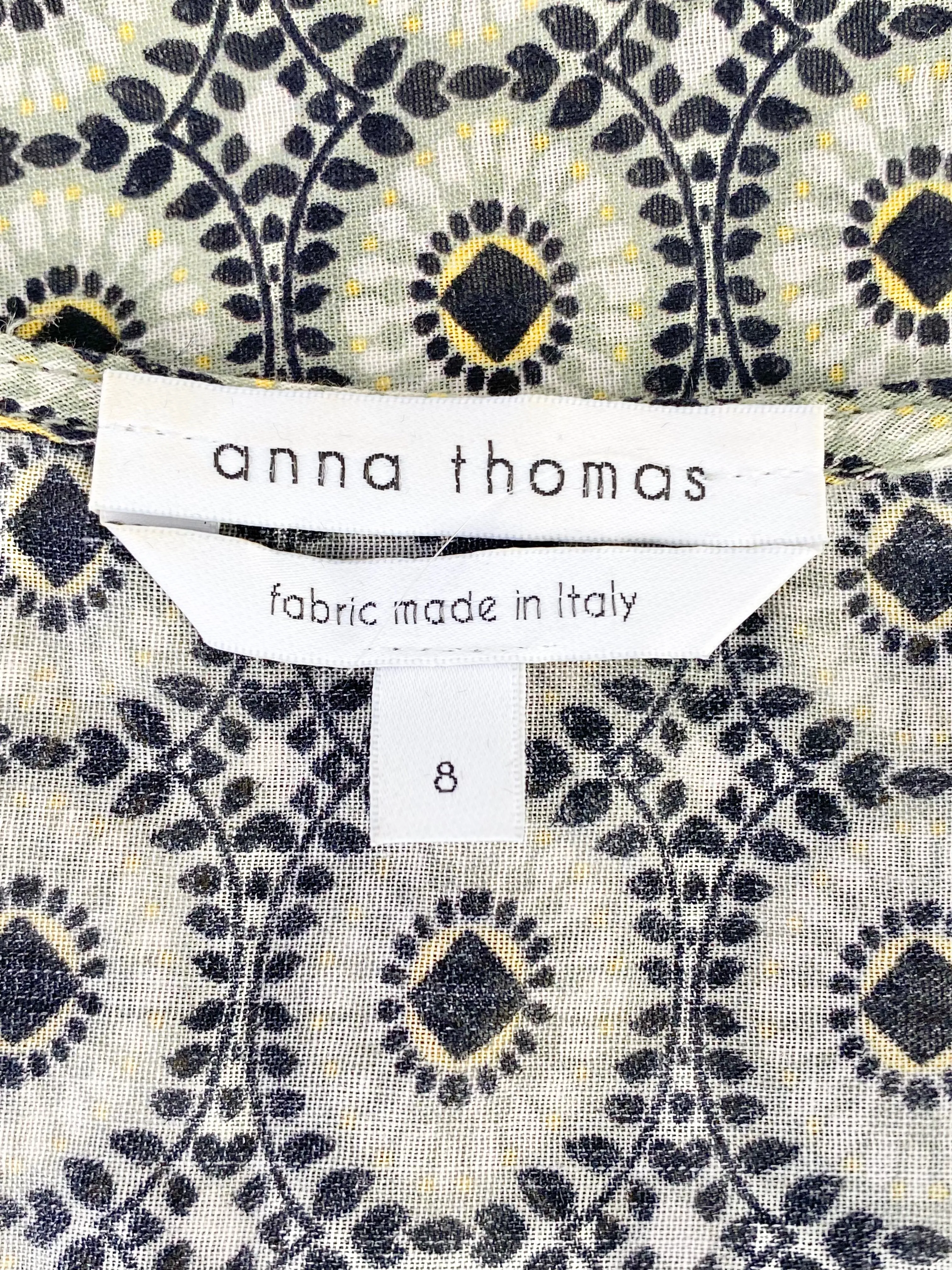 Anna Thomas Cotton Blend Ruffle Top - AU8
