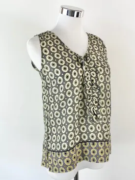 Anna Thomas Cotton Blend Ruffle Top - AU8