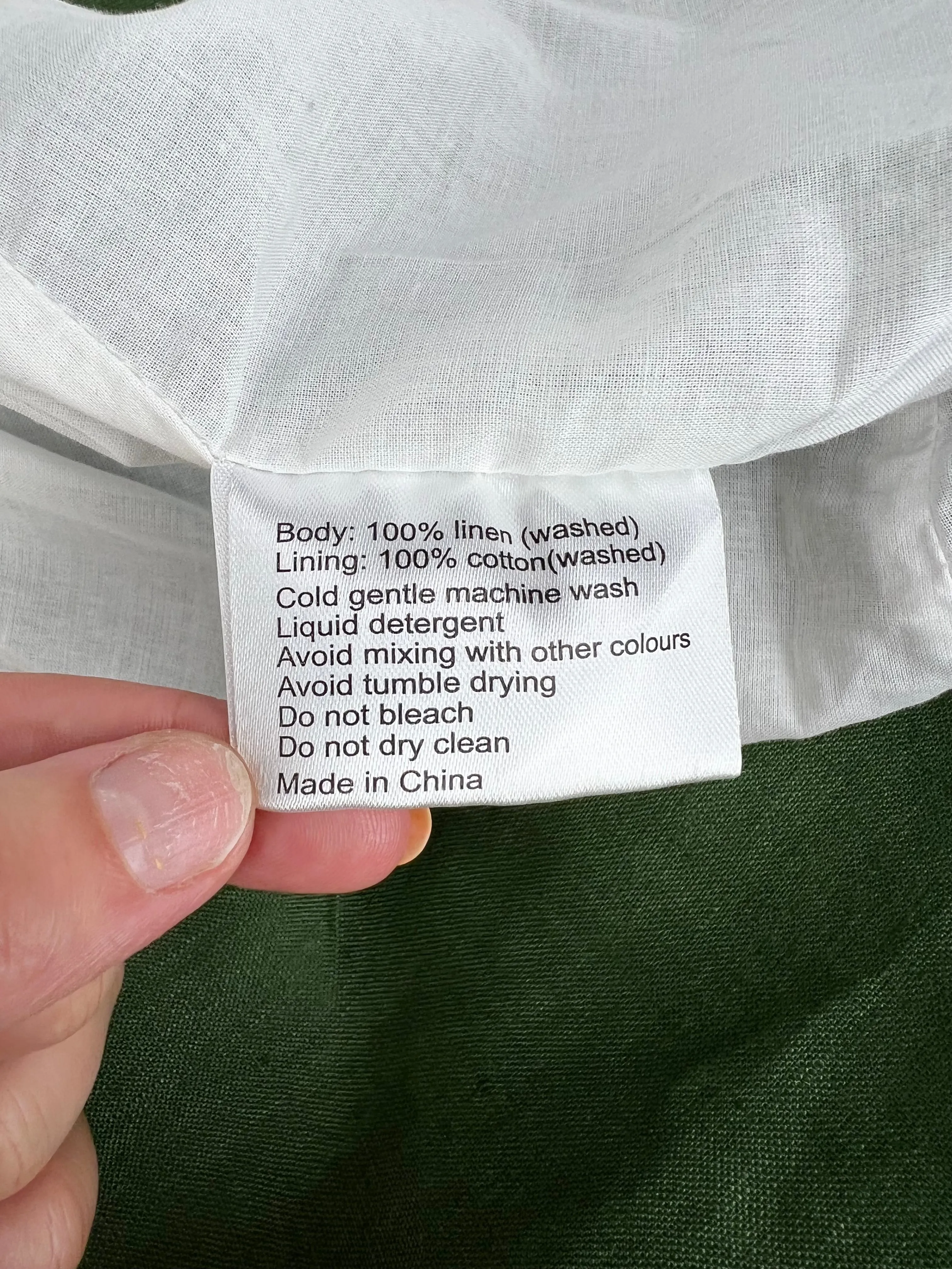 Bed Threads Olive Flax Linen Slip - AU10/12