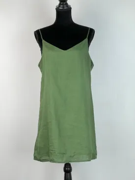 Bed Threads Olive Flax Linen Slip - AU10/12