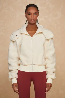 Bianca Sherpa Jacket - Pearl