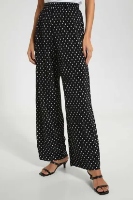 Black Polka Dot Culottes
