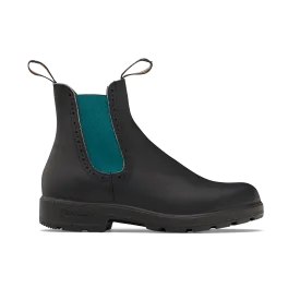 Blundstone 2320 - Original Women's High Top Black with Green Elastic