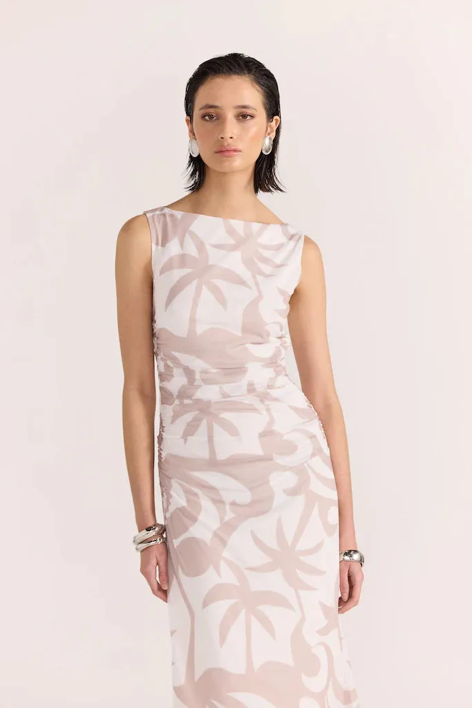 CELESTE MESH MAXI DRESS