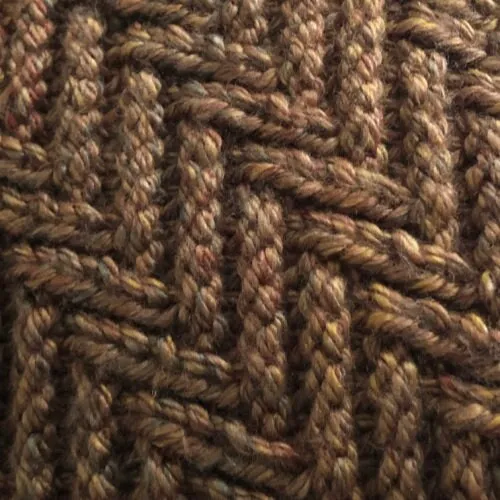 Chevron Stitch Chunky Cowl Scarf Pattern