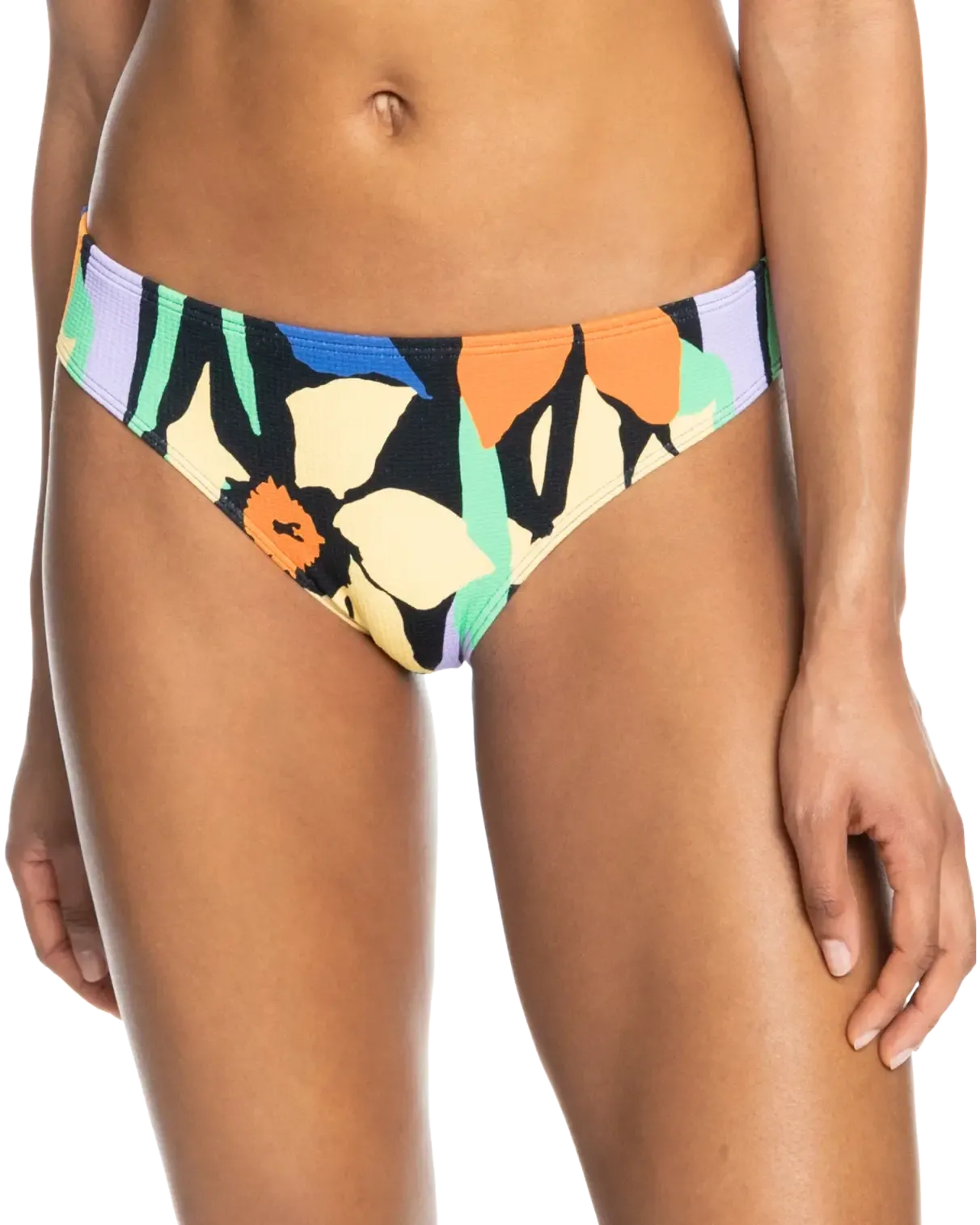 Color Jam Hipster Bikini Bottoms in Anthracite Flower Jammin