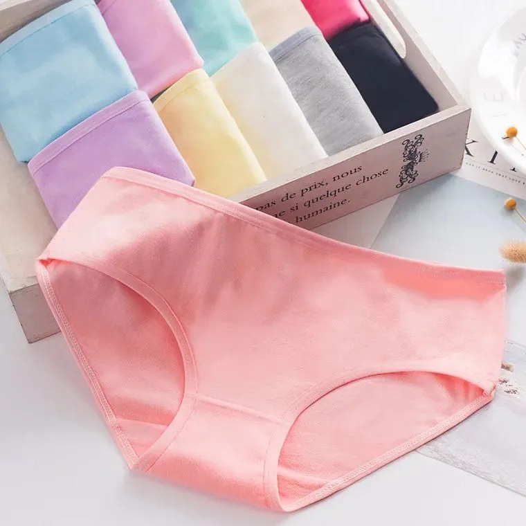Cotton Hipster Panties for Women by Jetveli (Multi-color) (Pack of 10)