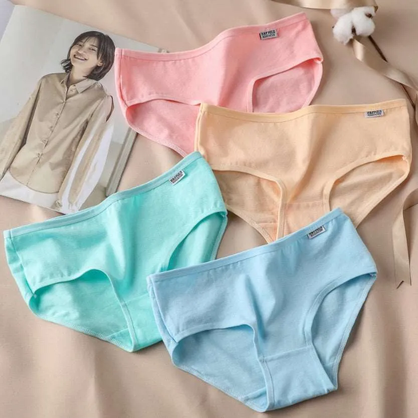 Cotton Hipster Panties for Women by Jetveli (Multi-color) (Pack of 4)