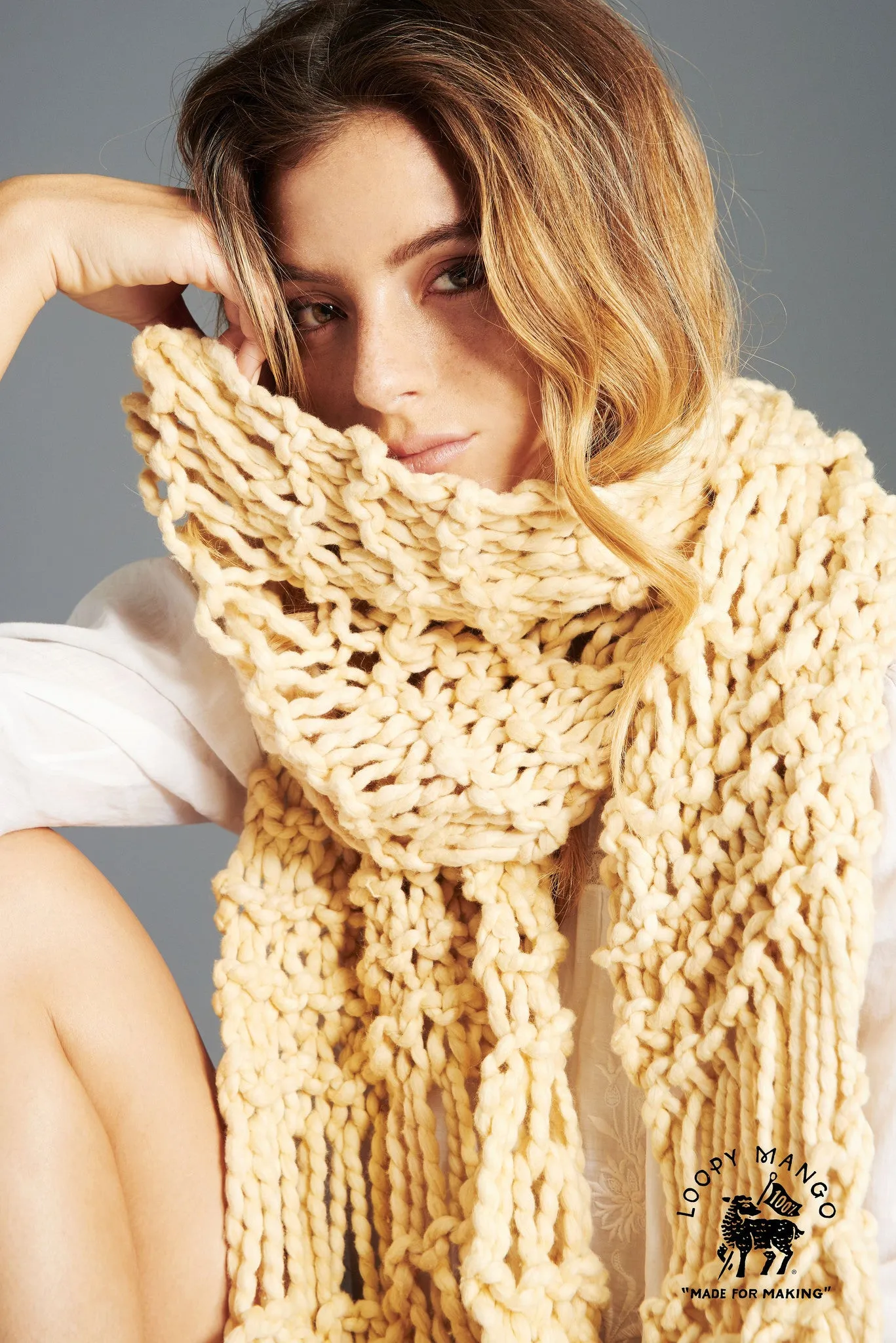 DIY Kit - Summer Fringe Scarf - Big Cotton