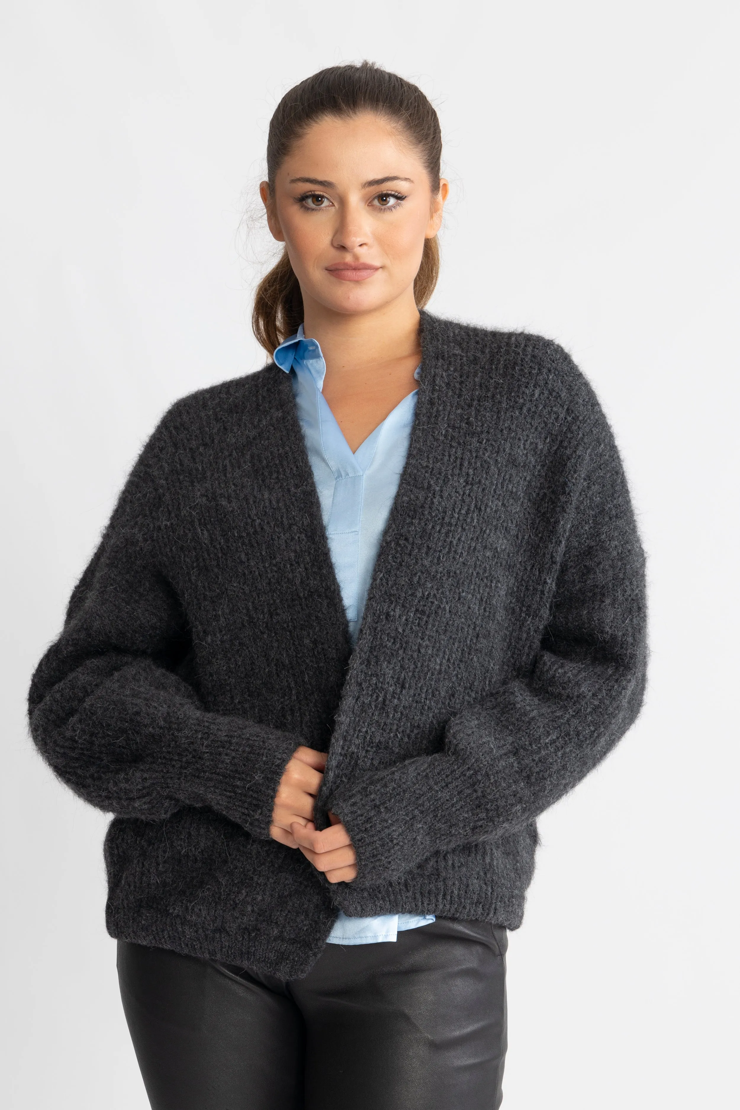 East Cardigan - Anthracite Chine