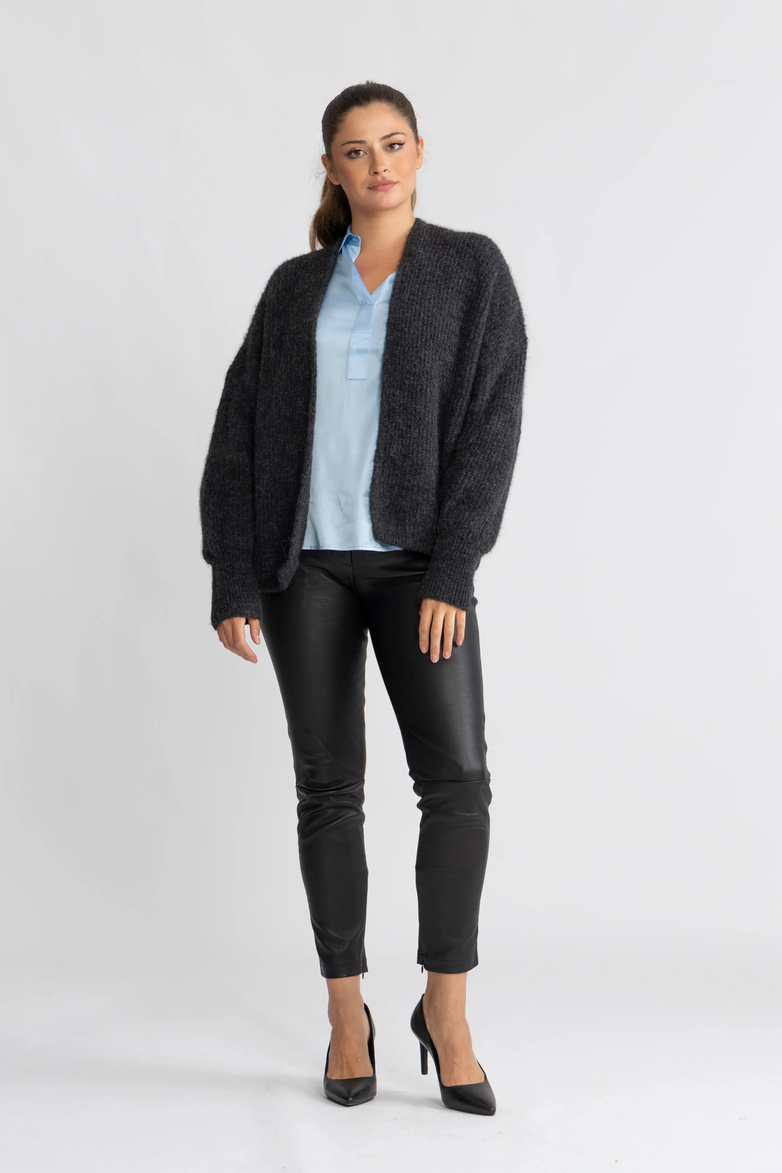 East Cardigan - Anthracite Chine