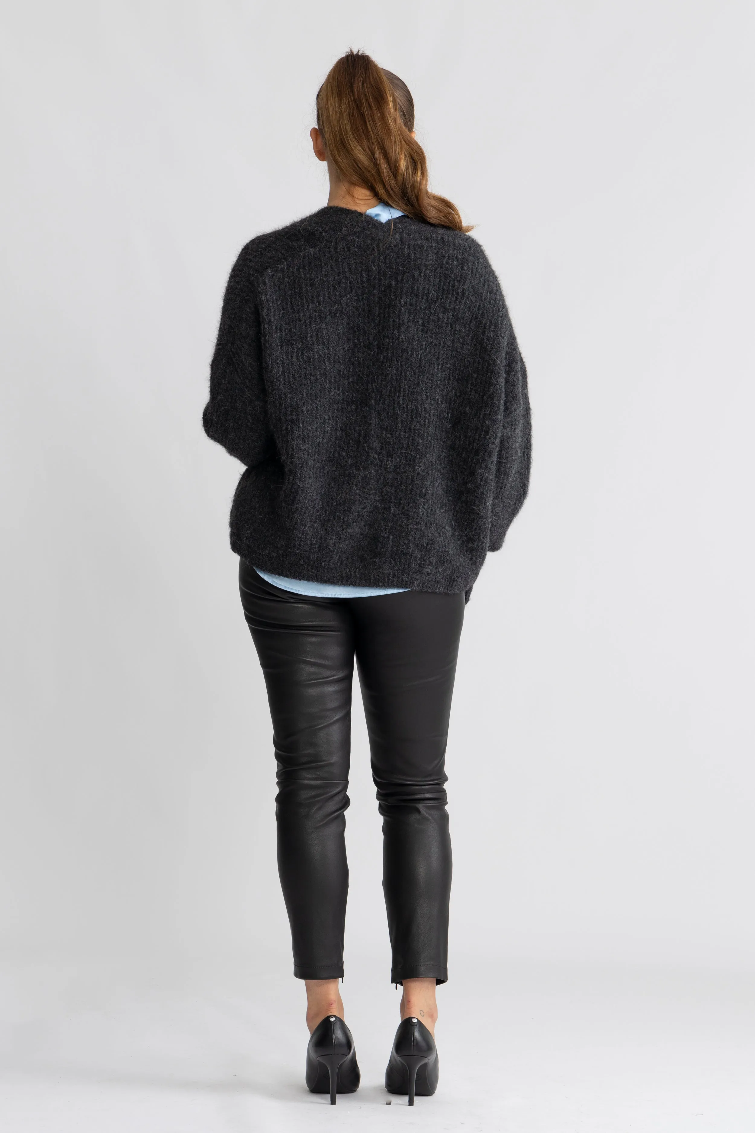 East Cardigan - Anthracite Chine