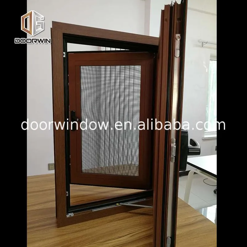 Factory Directly Supply aluminium extrusion profile windows double galzed window weatherproof swing