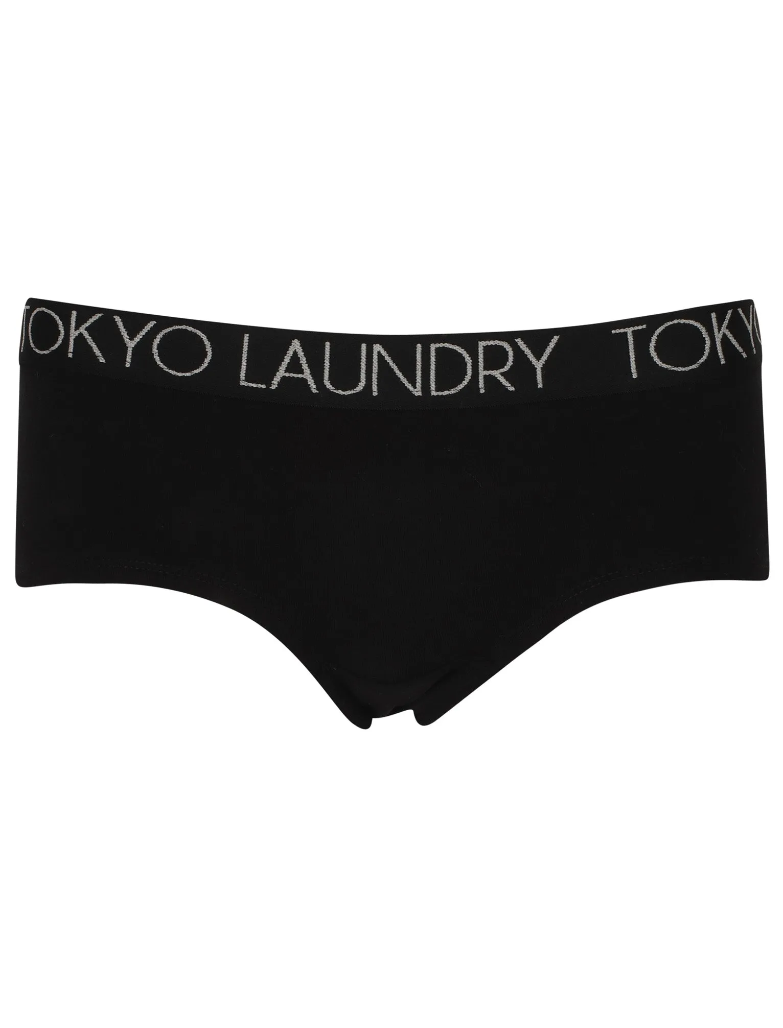 Foxglove (3 Pack) Assorted Hipster Briefs In Light Grey Marl / Black / White - Tokyo Laundry