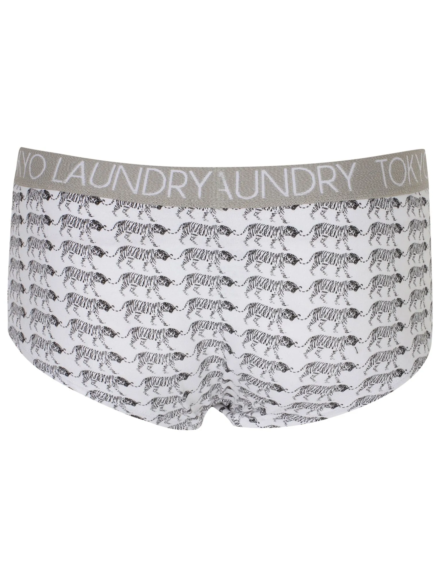 Foxglove (3 Pack) Assorted Hipster Briefs In Light Grey Marl / Black / White - Tokyo Laundry