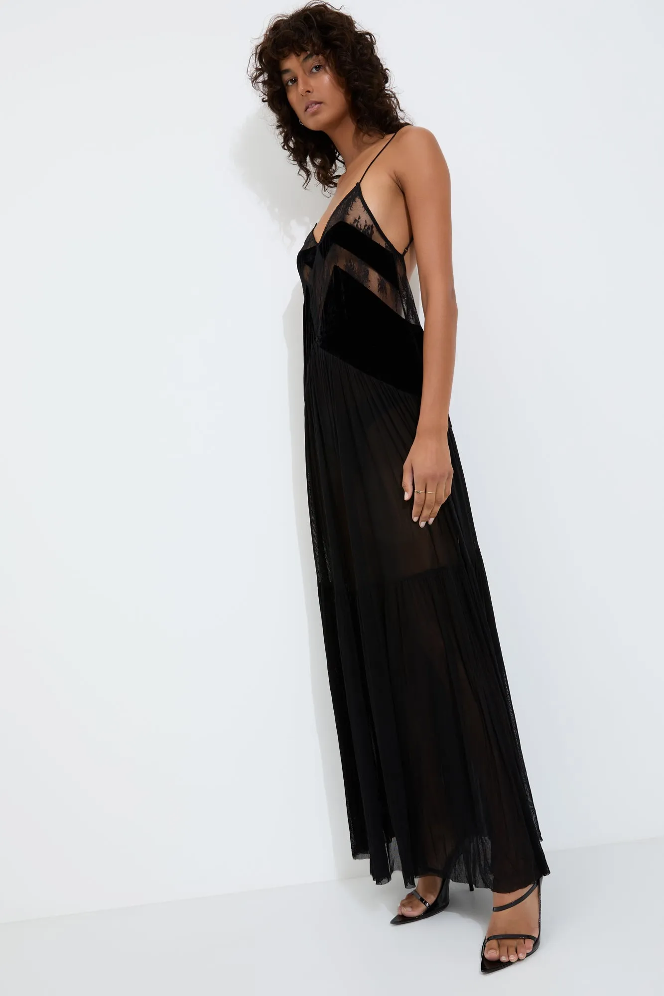 FRANCINE MAXI DRESS {BLACK}