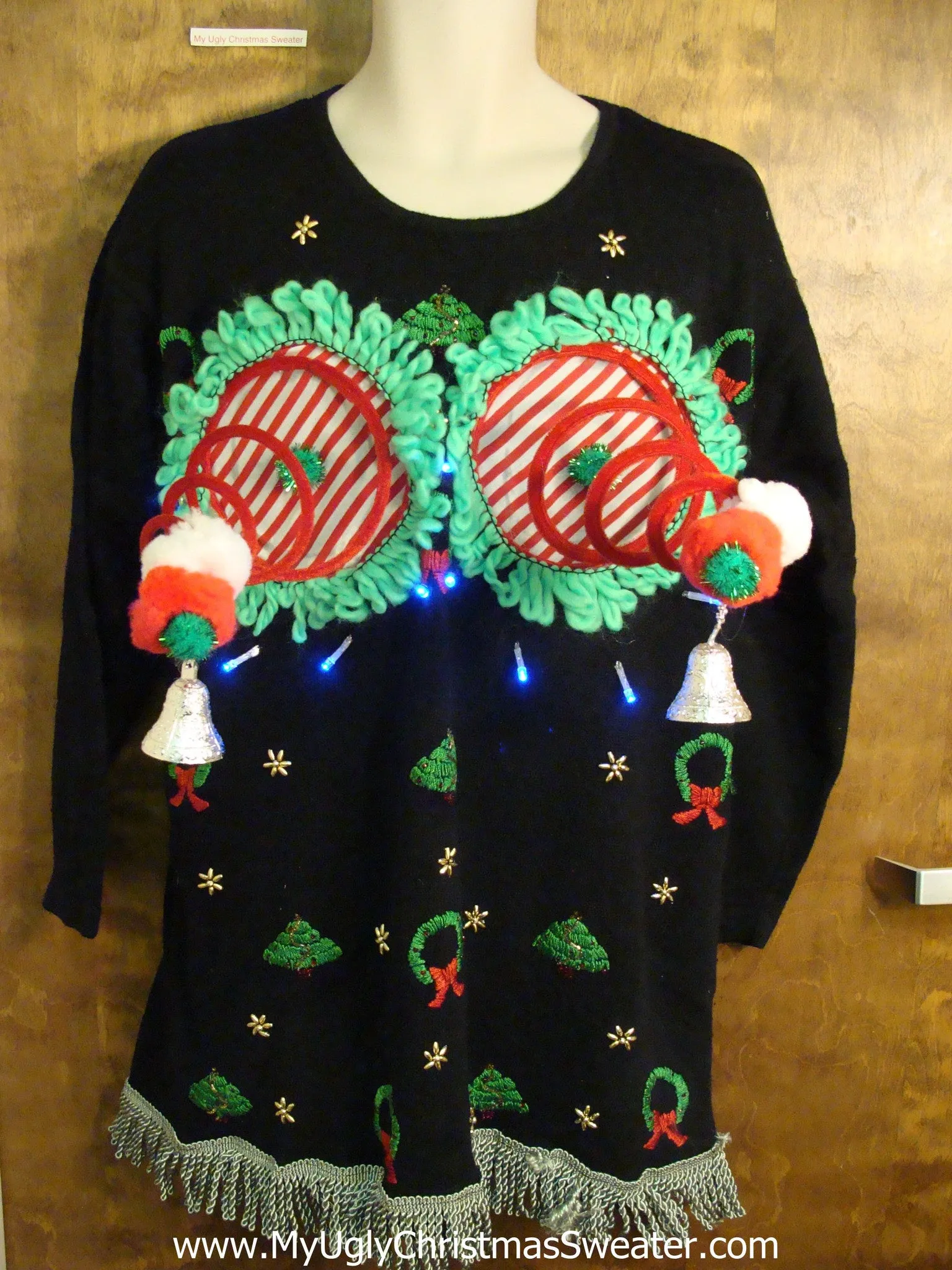Funny Light-up Naughty Ugly Christmas Sweater