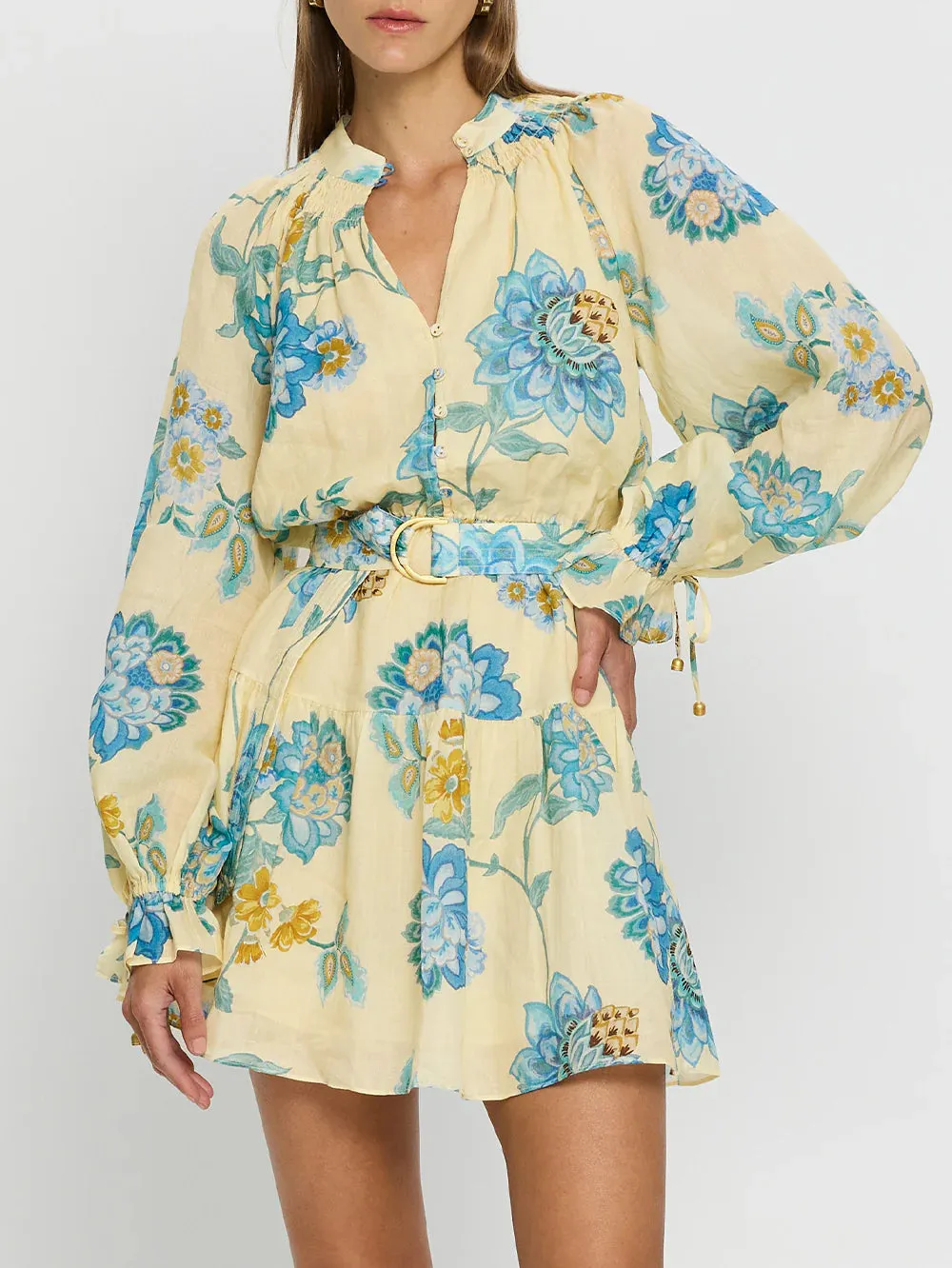 Giselle Blouson Mini Dress