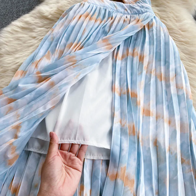 Hollowed Backless V-neck Slip Dress