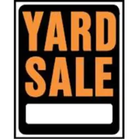 Hy-Ko SP-111 "Yard Sale" Jumbo Plastic Signs