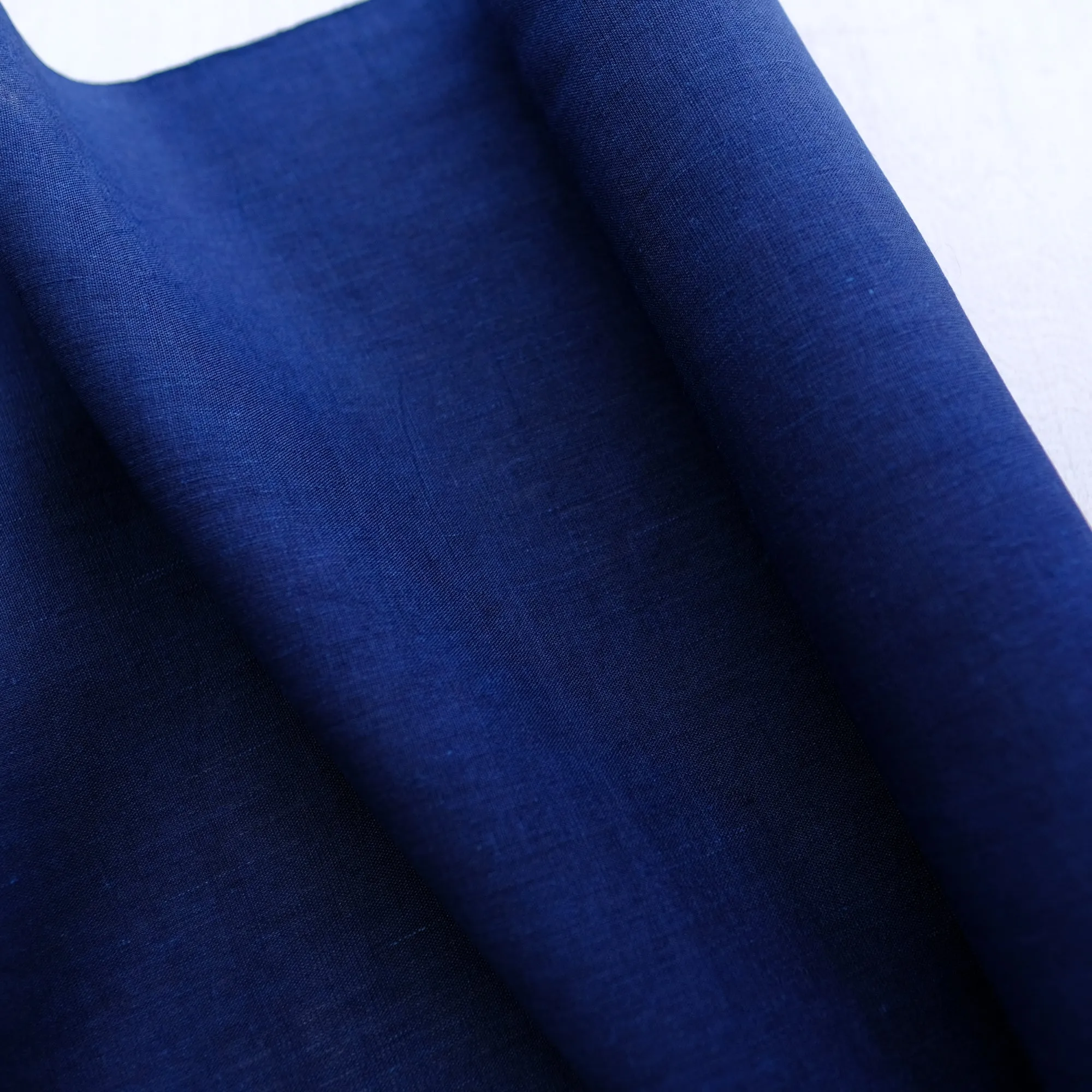 Indigo-dyed fabric - 100% ramie - 17 1/2" wide