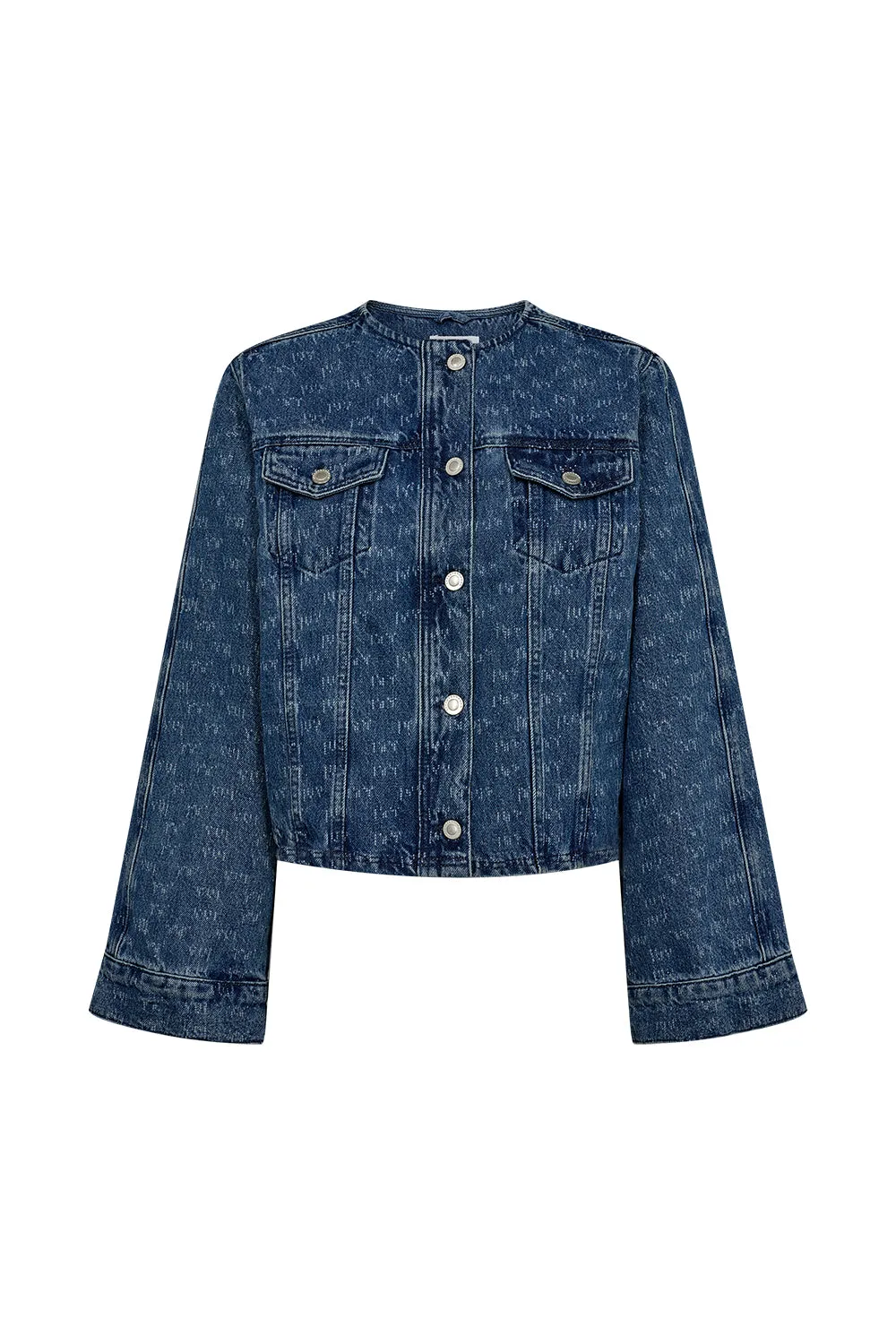 IVY-Jazz Short Jacket Wash Punch Needle
