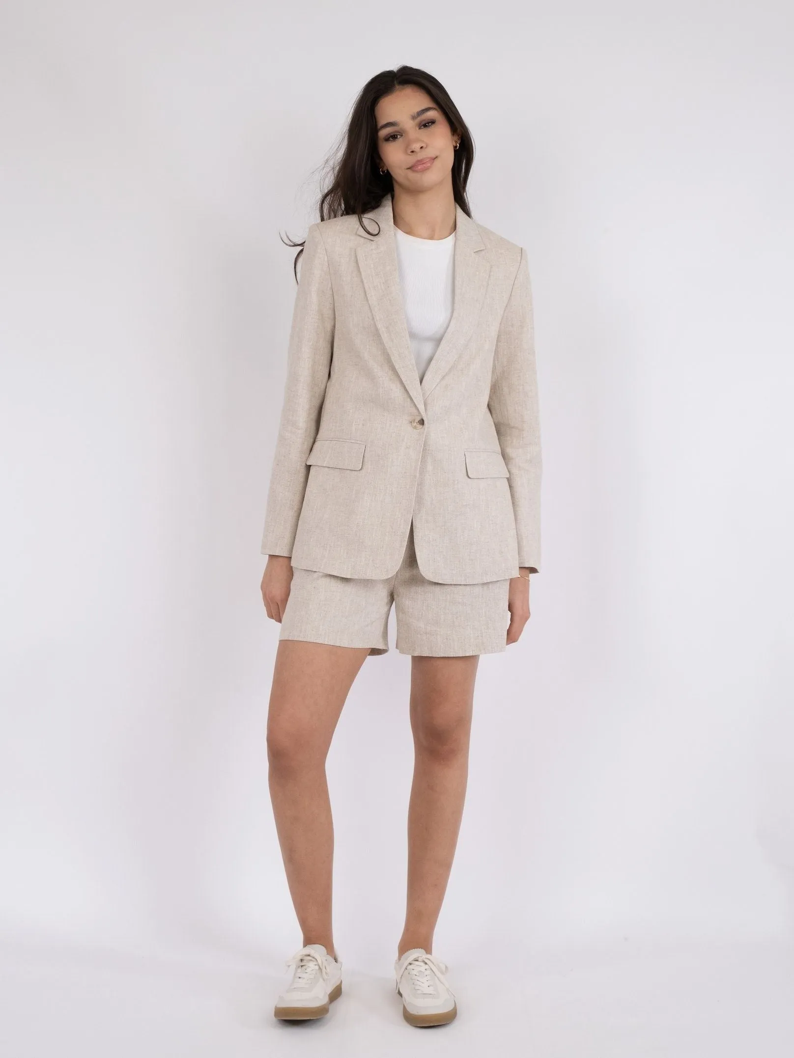 Jarmon Ramie Blazer - Natural