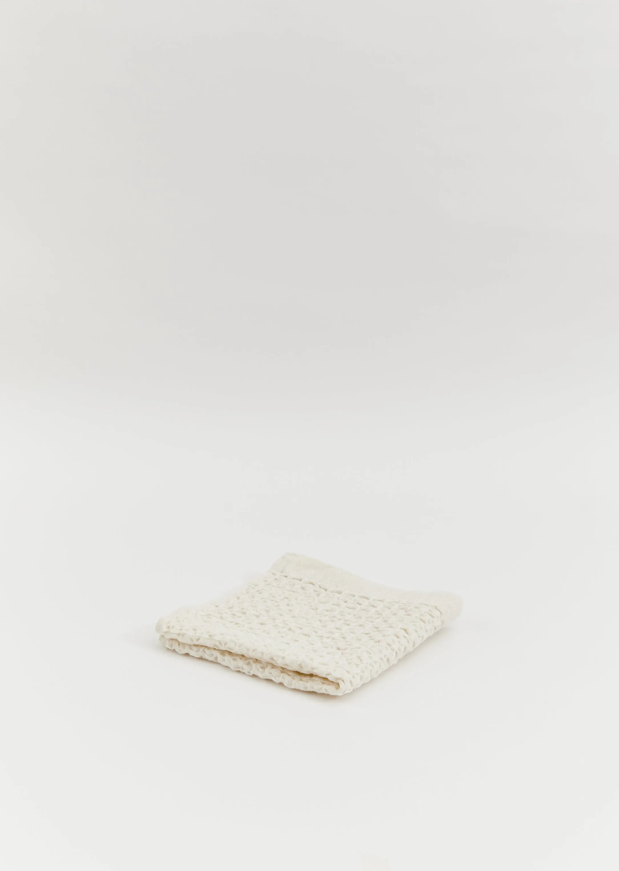 Lattice Linen Washcloth
