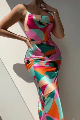 MARIPOSA SLIP DRESS - MULTICOLOUR