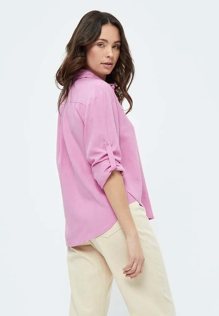 Marniella Long Sleeve Shirt - Fuchsia Pink