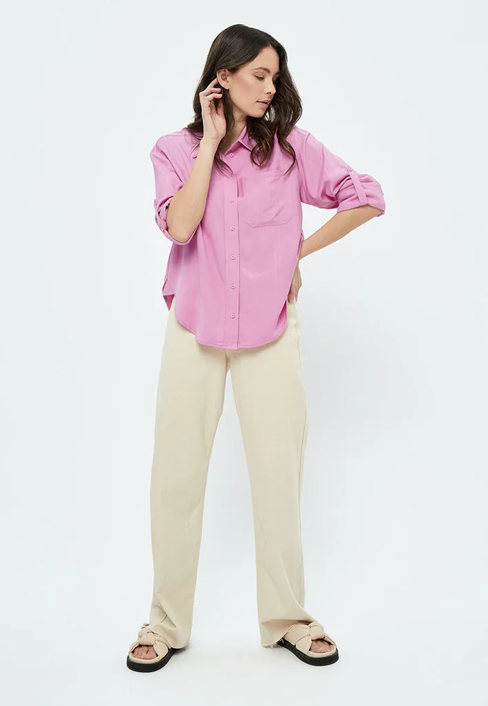 Marniella Long Sleeve Shirt - Fuchsia Pink