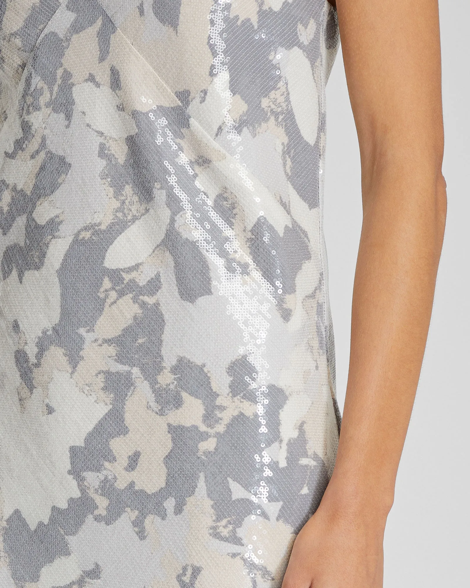 Midi Sequin Slip Dress