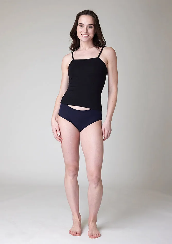Navy Hipster Brief Period Pant - Moderate to Heavy Absorbency