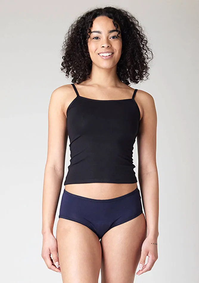 Navy Hipster Brief Period Pant - Moderate to Heavy Absorbency