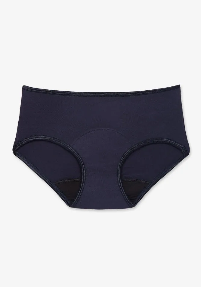 Navy Hipster Brief Period Pant - Moderate to Heavy Absorbency