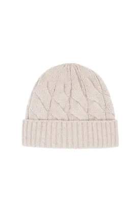 Oatmeal Vail Cable Knit Hat
