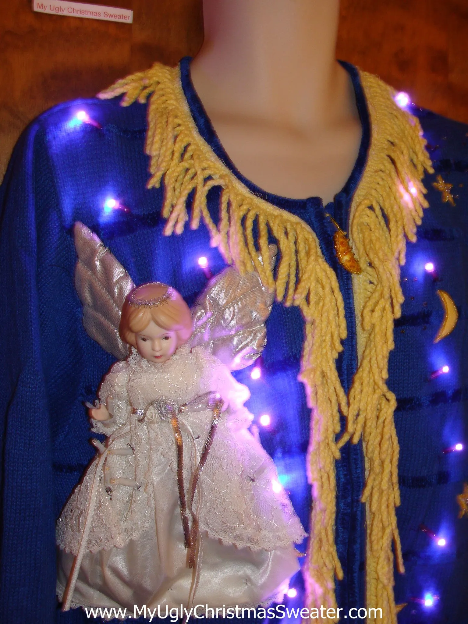 Over the Top Ridiculous Ugly Christmas Sweater with Lights