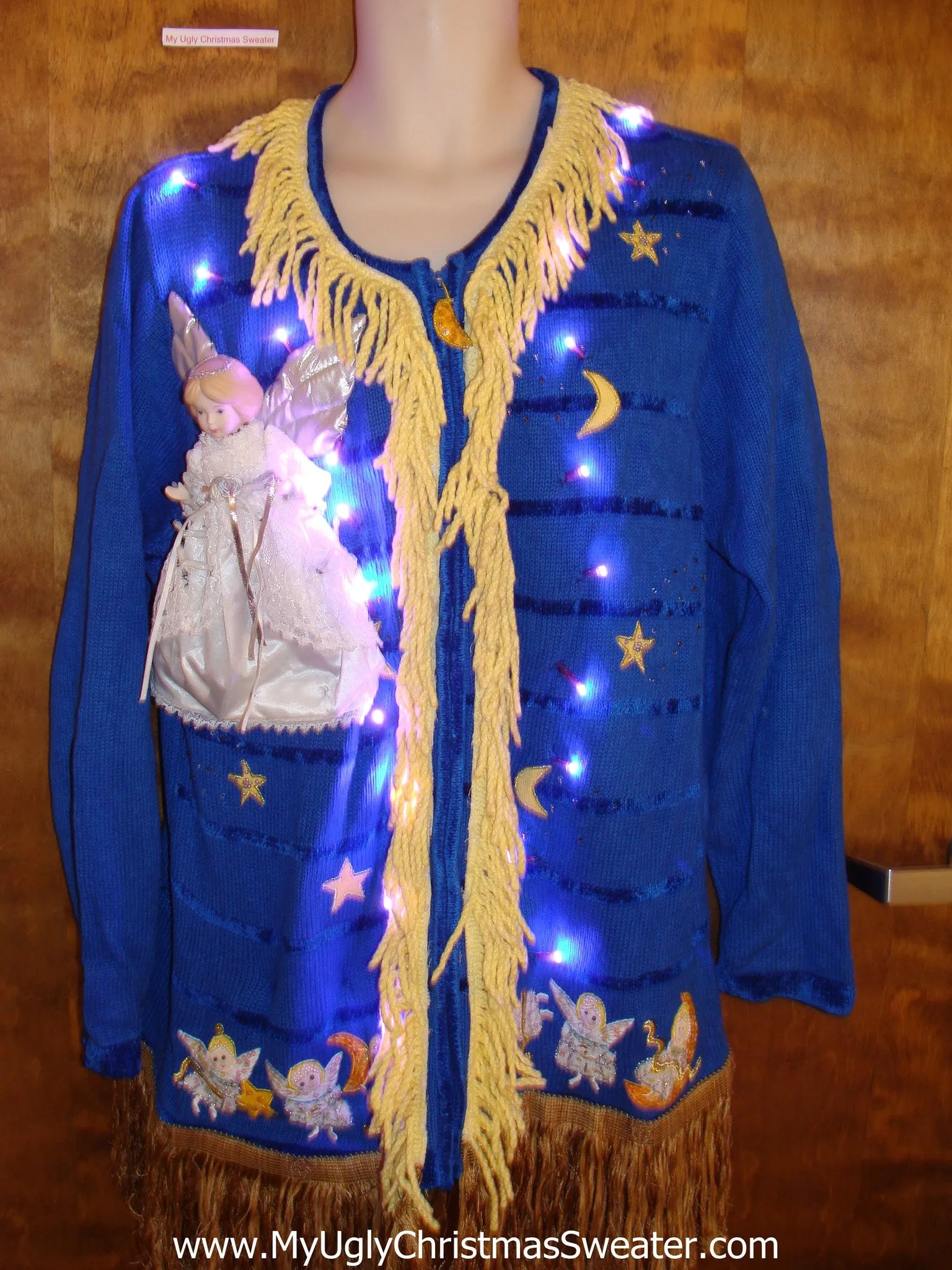 Over the Top Ridiculous Ugly Christmas Sweater with Lights