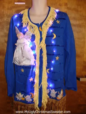 Over the Top Ridiculous Ugly Christmas Sweater with Lights