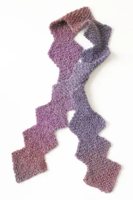 Painted Zig Zag Scarf Pattern (Knit) - Version 4