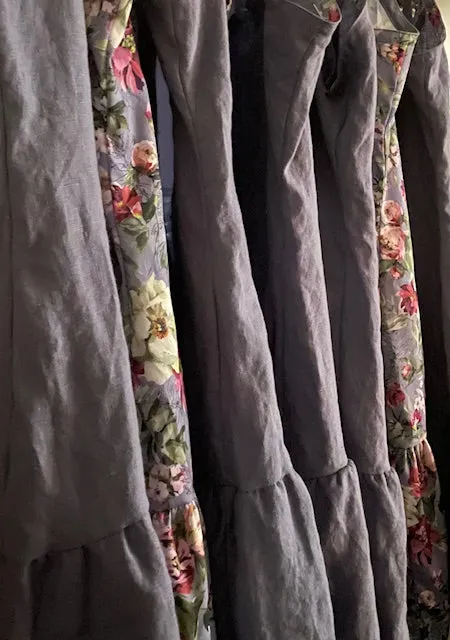 Short Slip Dress - Blooming Blue