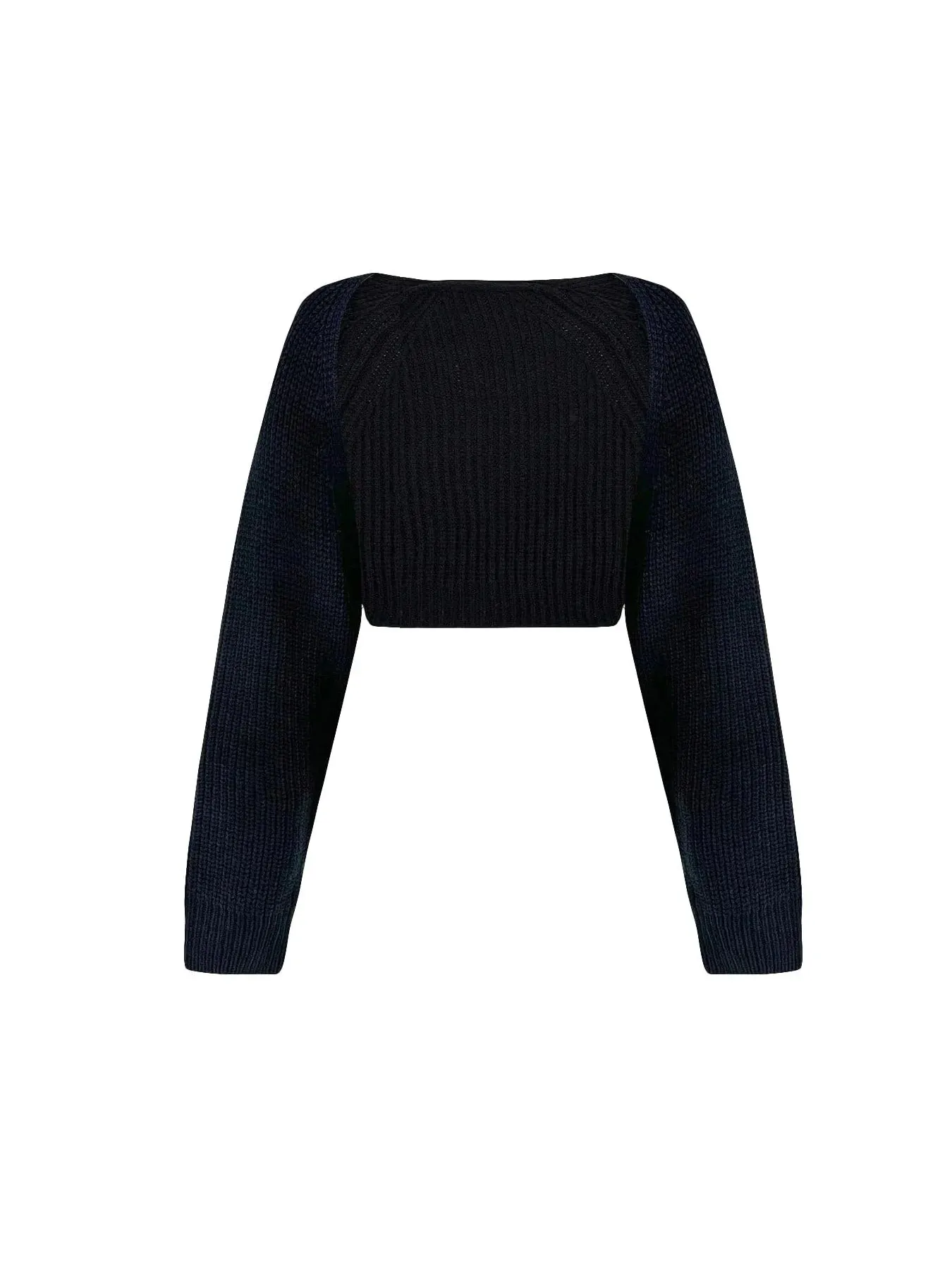 Shrug loose Sleeve Open Front cropped Cardigan
