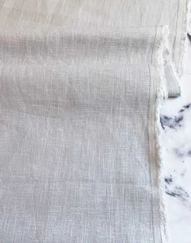 Silver Washed Linen-Handle Fabric