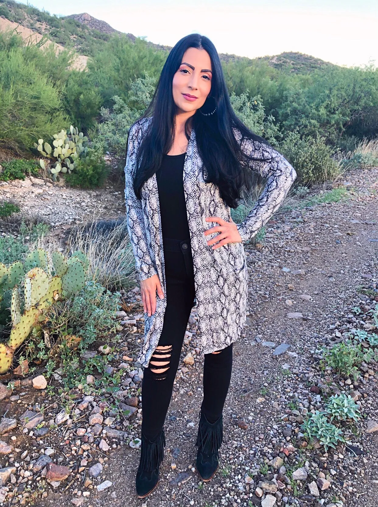 Snakeskin Cardigan