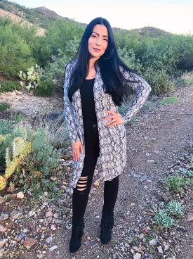 Snakeskin Cardigan